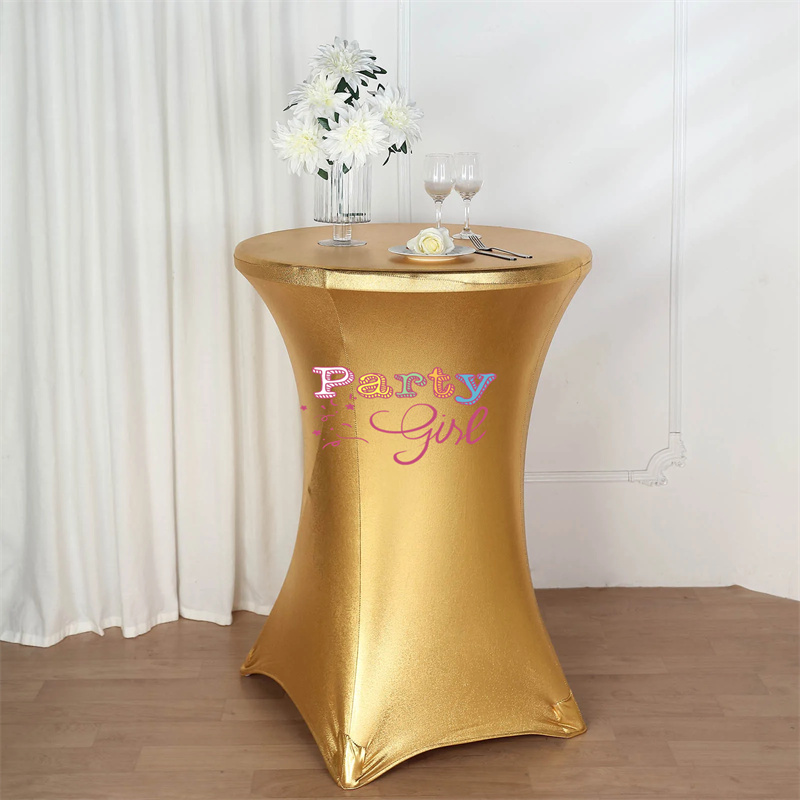 Wedding Qq - 結婚式,イベント,パーティーの装飾用のスパンデックステーブルクロス