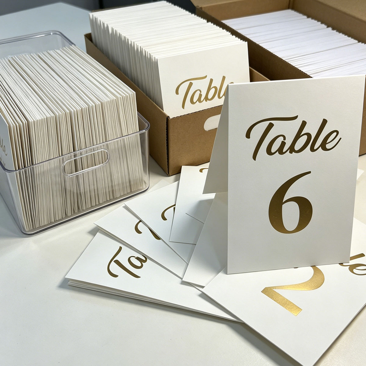 1セットの金箔ウェディングテーブル番号カード、ヘッドテーブル - Table Number Gold のレビューと価格